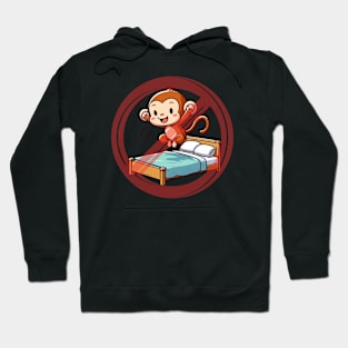 No Jumping On The Bed Monkey Hoodie